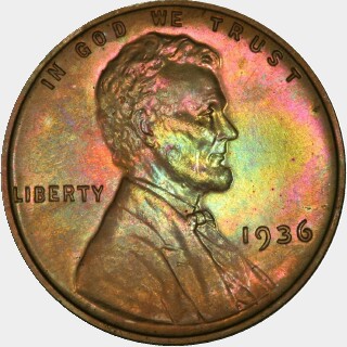 1936 Proof One Cent obverse