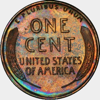 1936 Proof One Cent reverse