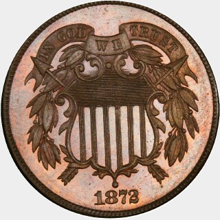 1872  Two Cent obverse