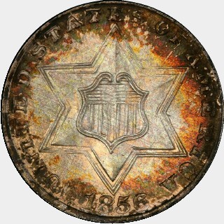 1856  Three Cent obverse