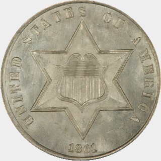 1861  Three Cent obverse
