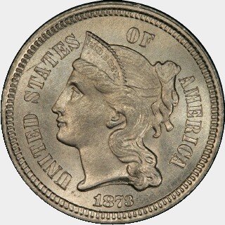 1873  Three Cent obverse