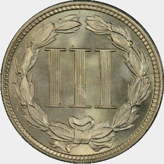 1883  Three Cent reverse