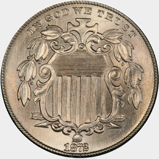1872  Five Cent obverse