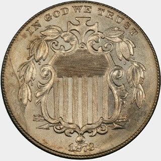1873  Five Cent obverse