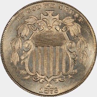 1876  Five Cent obverse