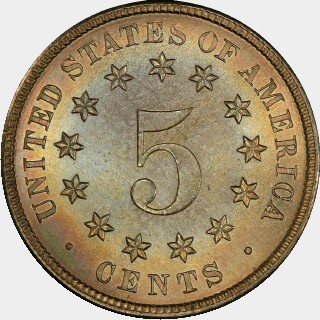 1879  Five Cent reverse