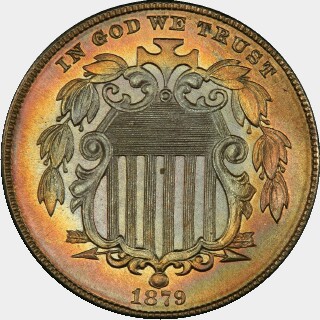 1879  Five Cent obverse