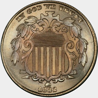 1882  Five Cent obverse