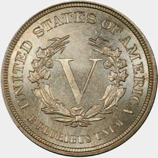 1883  Five Cent reverse