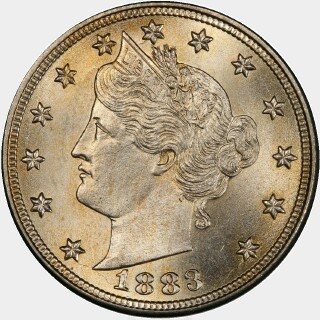 1883  Five Cent obverse