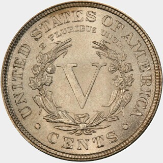 1888  Five Cent reverse