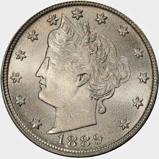 1889  Five Cent obverse