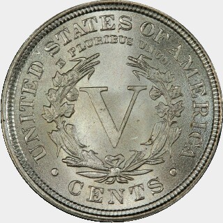 1893  Five Cent reverse