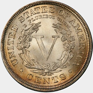 1894  Five Cent reverse