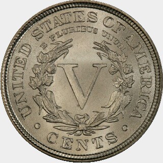 1895  Five Cent reverse