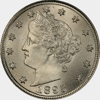 1895  Five Cent obverse