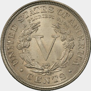 1896  Five Cent reverse
