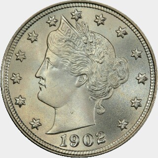 1902  Five Cent obverse