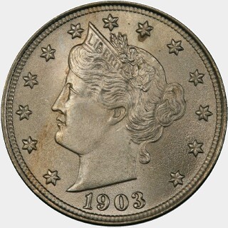 1903  Five Cent obverse