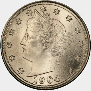 1904  Five Cent obverse