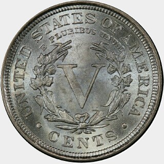 1905  Five Cent reverse