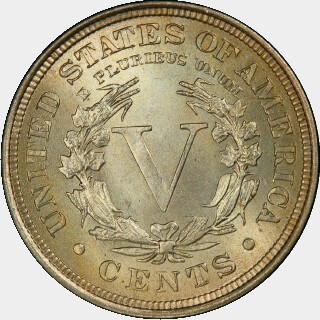 1907  Five Cent reverse