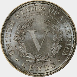 1885 Proof Five Cent reverse
