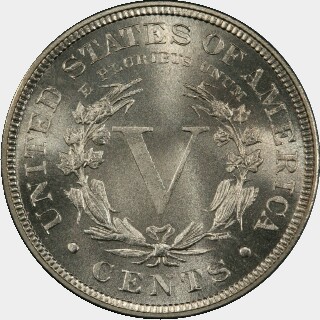 1888 Proof Five Cent reverse