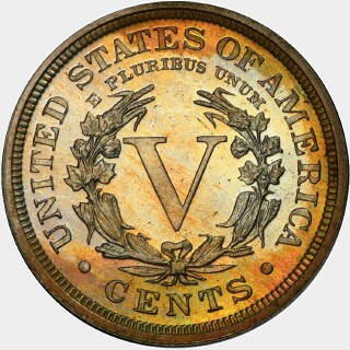 1903 Proof Five Cent reverse