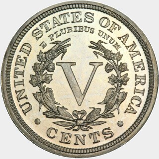 1906 Proof Five Cent reverse