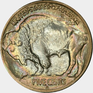 1913-S  Five Cent reverse