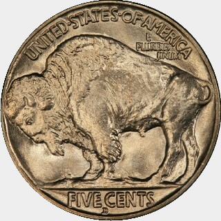 1913-D  Five Cent reverse