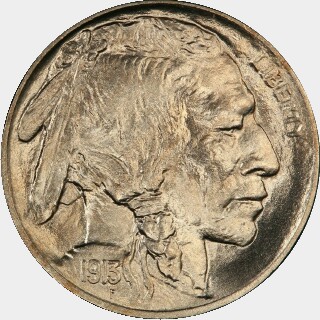 1913-D  Five Cent obverse