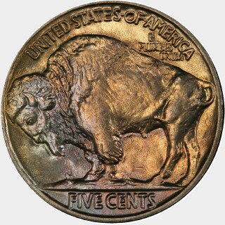 1914  Five Cent reverse