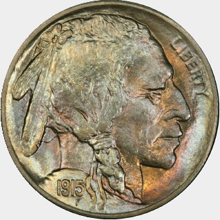 1915-S  Five Cent obverse