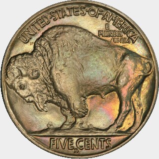 1916-D  Five Cent reverse