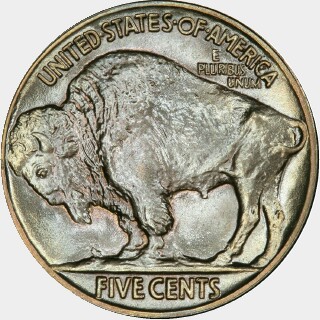 1917  Five Cent reverse