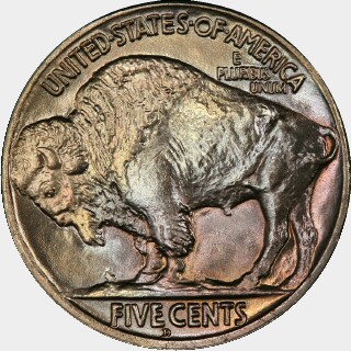 1917-D  Five Cent reverse