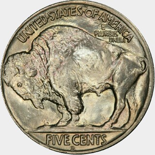 1918-D  Five Cent reverse
