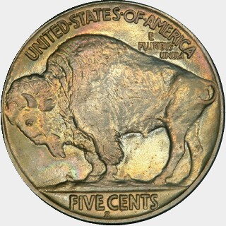 1918-S  Five Cent reverse