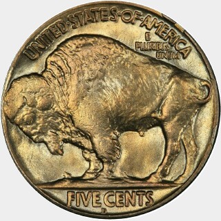 1920-D  Five Cent reverse