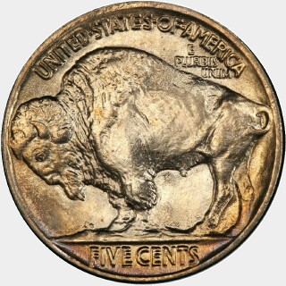 1921  Five Cent reverse