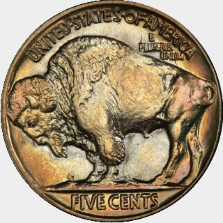1923  Five Cent reverse