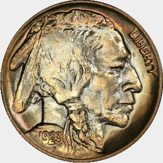 1923  Five Cent obverse