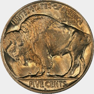 1923-S  Five Cent reverse