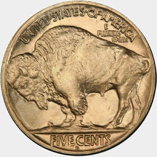 1924-D  Five Cent reverse