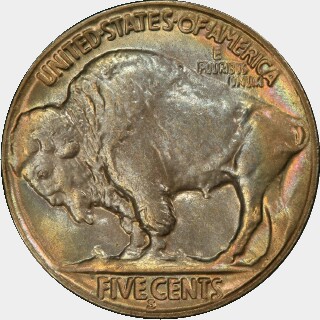 1926-S  Five Cent reverse