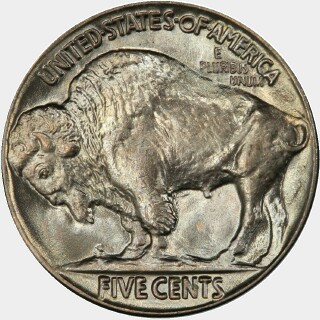 1927  Five Cent reverse