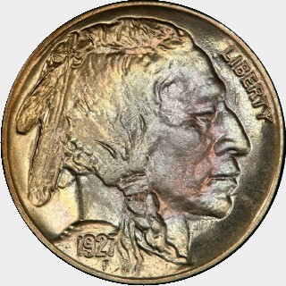 1927-S  Five Cent obverse
